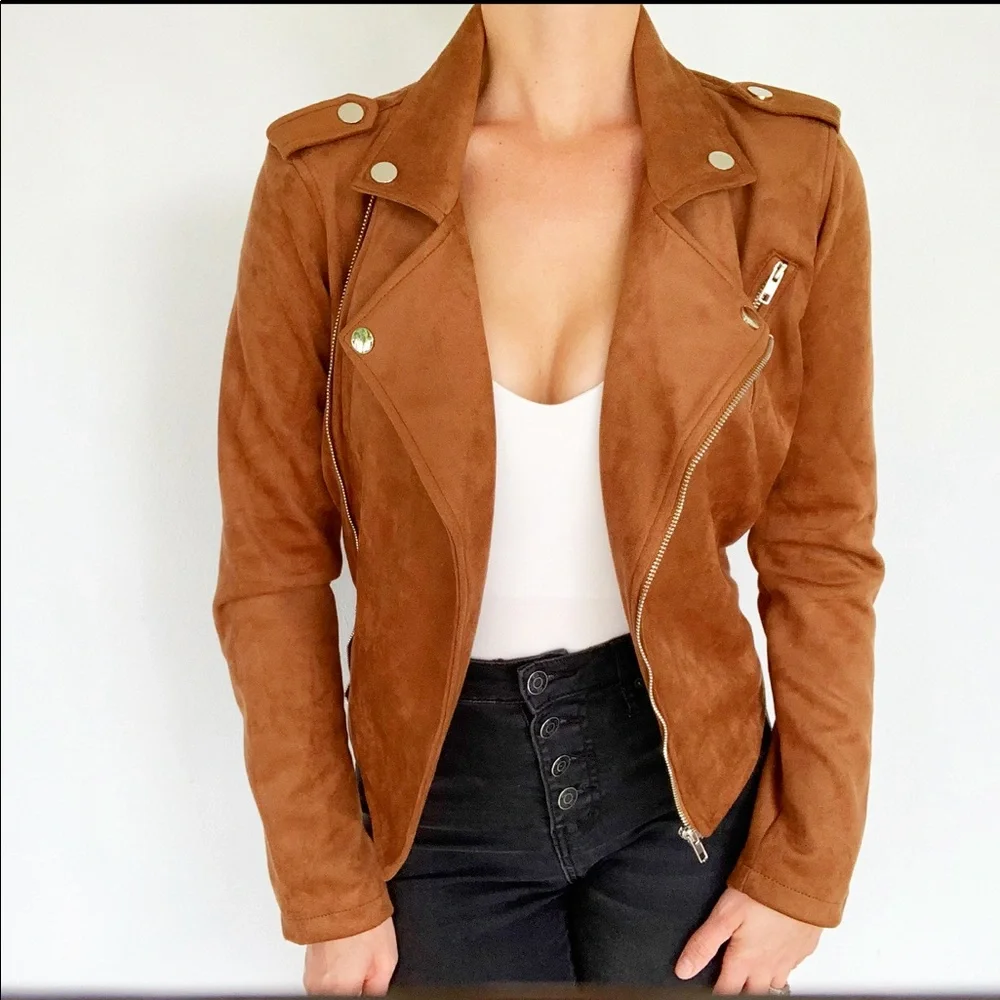 26 international sunset lane brown suede jacket size small - Picture 2 of 16